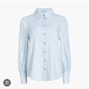 Hill House Powder Blue Baroque Top